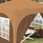 vidaXL Tente de fête pop-up 290 x 290 x 245 cm Beige