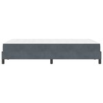 vidaXL Lit à ressorts avec matelas Gris foncé 120 x 190 cm tissu