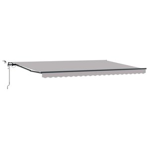 vidaXL Tissu de auvent Gris clair 500 × 300 cm Polyester