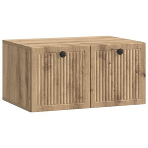 vidaXL Meuble TV mural 59 5 x 41 x 30 cm Chêne artisanal