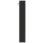 vidaXL Armoire à vitrine noir 80x8 5x58 cm bois d'ingénierie