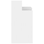 Bureau table poste de travail meuble d'ordinateur informatique étude avec lumières LED 97 x 45 x 90 cm bois d'ingénierie blanc 02_0023411