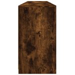 vidaXL Buffet avec lumières LED chêne fumé 181 5x37x67 cm