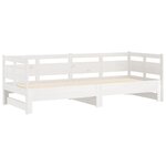 vidaXL Lit coulissant sans matelas blanc 2x(90x200) cm