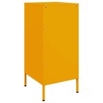 vidaXL Buffets 2 Pièces jaune moutarde 36x39x79 cm acier laminé à froid