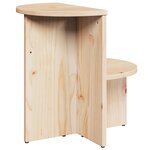 vidaXL Table basse Naturel 50 x 40 x 50 cm Bois massif en pin