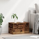 Boîte de rangement vidaXL en bois ancien 60x35x35 cm en bois reconstitué