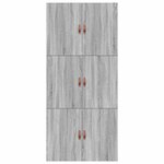 vidaXL Lit de rangement Gris Sonoma 80x200 cm