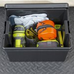 Pack and Move - Lot 5 Boîtes Stockage Plastique - 59 5 x 80 x 42 cm - 380KG Max - Stockage Outils Bricolage - Ultra Résistant - Réutilisable - 150L