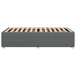 vidaXL Cadre de lit Gris foncé 90x190 cm Tissu