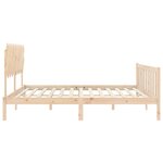 vidaXL Cadre de lit sans matelas bois de pin massif