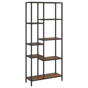 vidaXL Étagère à livres 80x30x180 cm Acier et bois d'ingénierie