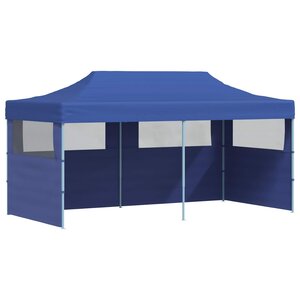 vidaXL Tente de fête 291 x 580 x 315 cm Bleu Tissu Oxford