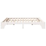 vidaXL Cadre de lit blanc 180x200 cm en pin massif.