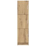 vidaXL Buffet en chêne artisan Chêne artisan Bois d'ingénierie Grand