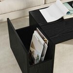 vidaXL Table basse Chêne noir 90 x 45 x 35 cm Bois d'ingénierie
