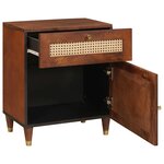 vidaXL Tables de chevet 50 x 33 x 60 cm Bois de mangue massif