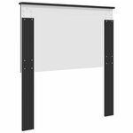 vidaXL Tête de lit Chêne noir 75 cm Bois d'ingénierie