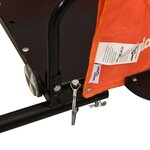 vidaXL Remorque de vélo orange tissu oxford et fer