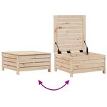 vidaXL Salon de jardin 5 Pièces bois de pin massif