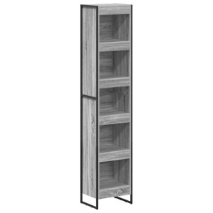 vidaXL Bibliothèque Gris Sonoma 80 x 30 x 155 cm Bois d'ingénierie