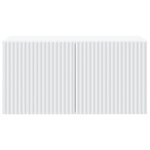 vidaXL Meuble TV mural Blanc 59 5 x 31 x 30 cm Bois d'ingénierie
