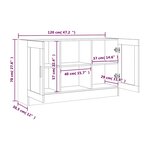 vidaXL Buffet Chêne fumé 120x30 5x70 cm Bois d'ingénierie