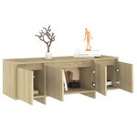 vidaXL Meuble TV chêne sonoma 120x30x40 5 cm bois d'ingénierie