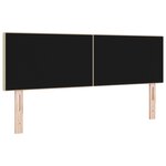 vidaXL Tête de lit Design Simple Vert clair Gris 140 cm Tissu Velours