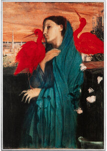 Monnaie YOUNG WOMAN WITH IBIS Edgar Degas Art Gallery 1 Oz Argent 1000 Francs Cameroon 2027 (PRÉCOMMANDE)