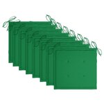 vidaXL Chaises Batavia avec coussins lot de 8 Bois de teck solide