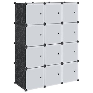 vidaXL Cubes de rangement 12 Pièces avec tiges de suspension PP