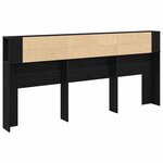 vidaXL Cabinet de Tête de Lit 220 x 18 5 x 104 5 cm Bois d'ingénierie