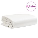 vidaXL Bâche blanc 1 5x2 m 650 g/m²