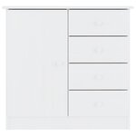 vidaXL Buffet ALTA blanc 77x35x73 cm bois massif de pin