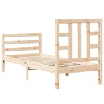 vidaXL Cadre de lit sans matelas bois de pin massif