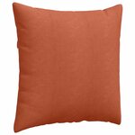 vidaXL Coussins de canapé 2 Pièces Rouge orange 60 x 60 cm