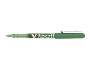 Stylo roller V Ball VB5 Encre liquide Pte métal Fine Vert PILOT
