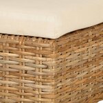 vidaXL Chaises à manger lot de 4 rotin Kubu bois de manguier
