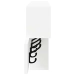 vidaXL Porte-manteau mural Blanc 100 x 12 x 43 5 cm Bois d'ingénierie