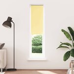 vidaXL Store enrouleur occultant jaune largeur du tissu 45 7 cm