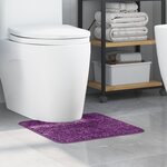 Tapis de bain U en forme de U Pourpre 50x50 cm Polypropylène Antidérapant