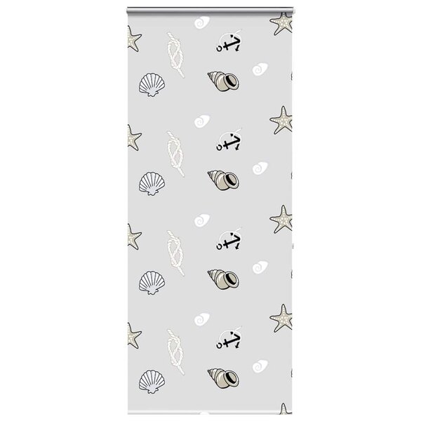 vidaXL Store enrouleur de douche avec cassette largeur du tissu 96 cm