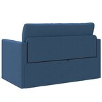 vidaXL Canapé-Lit 110cm Bleu tissu