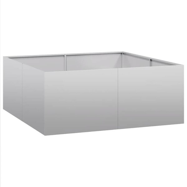 vidaXL Jardinière 100x100x40 cm acier galvanisé