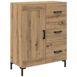 vidaXL Haut Armoire Montage mural Chêne artisanal 69 5 x 34 x 180 cm