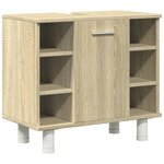 vidaXL Ensemble de meubles de salle de bain 3 Pièces chêne sonoma