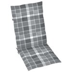 vidaXL Chaises inclinables de jardin lot de 4 et coussins Bois acacia