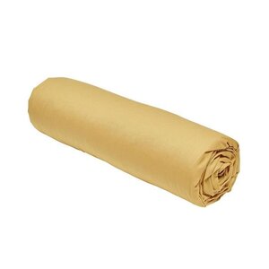 Drap housse - 140 x 190 cm uni - Ocre