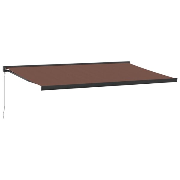 vidaXL Auvent manuel rétractable marron 500x300 cm